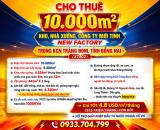 CHO THUÊ 10.000m2 KHO, NHÀ XƯỞNG, CÔNG TY MỚI TINH NEW FACTORY KCN TRẢNG BOM, ĐỒNG NAI