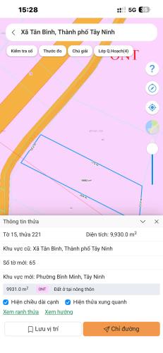 Đất mặt tiền nhựa tại TP Tây Ninh giá chỉ 19.2tỷ - 1