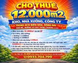 CHO THUÊ KHO, NHÀ XƯỞNG, CÔNG TY TRONG KCN BIÊN HÒA, ĐỒNG NAI GIÁ RẺ, 12.000m2, Đ.XE CONT