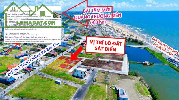 BÁN 2 LÔ ĐẤT HẢI XUÂN (Hải Triều) KHU KINH TẾ NINH CƠ NINH BÌNH (Nam Định cũ) Giá 1 tỷ 435