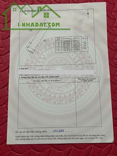 Bán gấp lô đất trục chính kinh doanh Thanh Vân, Tam Dương 99,1m MT5M sẵn sổ giá 1.57 tỷ - 2