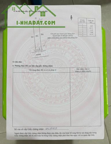 Bán đất phường Hiệp Hoà (Trấn Biên) ngay khu dân cư Phúc Hiếu sổ hồng 85m2 giá chỉ 3.2 tỷ - 1