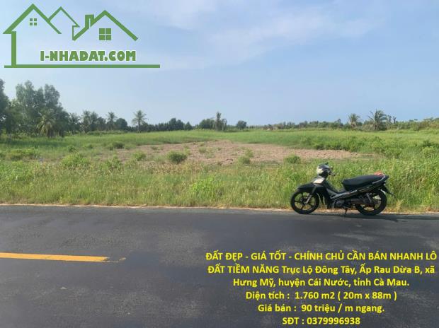 ĐẤT ĐẸP - GIÁ TỐT - CHÍNH CHỦ CẦN BÁN NHANH LÔ ĐẤT TIỀM NĂNG Trục Lộ Đông Tây, xã Hưng - 4