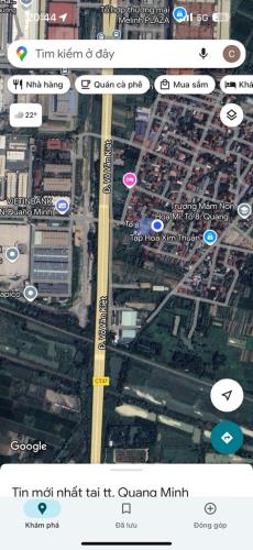 Đất Quang Minh 100m2, 2 mặt tiền, vị trí đẹp, kinh doanh tốt, tiềm năng tăng giá cao. - 2