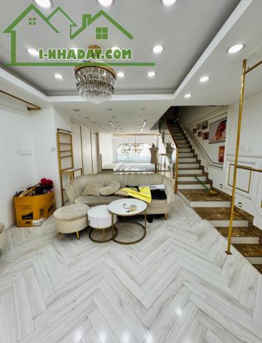 Hẻm xe hơi 8m, Huỳnh Văn Bánh Trường Sa Phú Nhuận, ngang 4.6m, 5 tầng BTCT, thuê 55tr/thá
