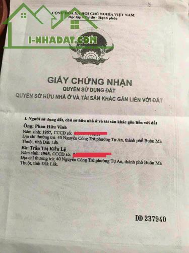 BÁN ĐẤT THỔ CƯ TRUNG TÂM TP. BUÔN MA THUỘT – MẶT TIỀN ĐƯỜNG HOÀNG DIỆU – CÓ SẴN NHÀ 1 - 4