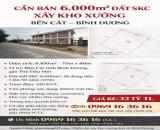 Cần Bán 6.000m2 Đất SKC Xây Kho Xưởng Tại Bến Cát Bình Dương