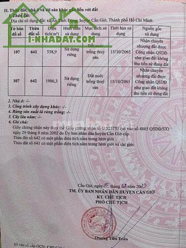 ĐẤT ĐẸP – GIÁ TỐT – CHÍNH CHỦ CẦN BÁN LÔ ĐẤT LIỀN KỀ ( ĐẤT AO) Xã An Thới Đông, Cần Giờ, - 3