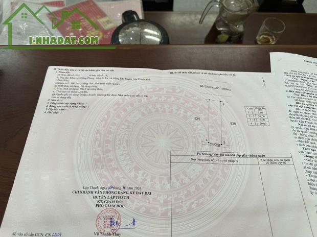 CHÍNH CHỦ BÁN ĐẤT BĂNG 2 CẦU BÌ LA, LẬP THẠCH, VĨNH PHÚC - 1