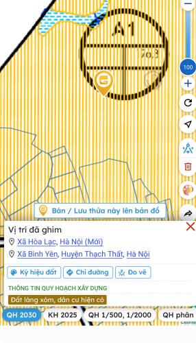 166m giá 35tr/m Lô đất xây trọ tại Thôn 9 xã Hòa Lạc, giá cực êm - 4