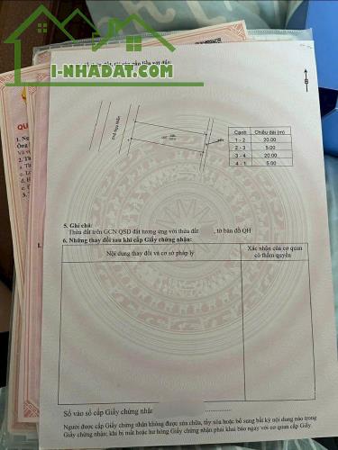 BÁN GẤP LÔ ĐẤT ĐẸP TẠI KDC SAU NÚI- HỘI HỢP DT100m2 MT5m GẦN TRƯỜNG, CHỢ GIÁ CHỈ 2,65 TỶ - 5