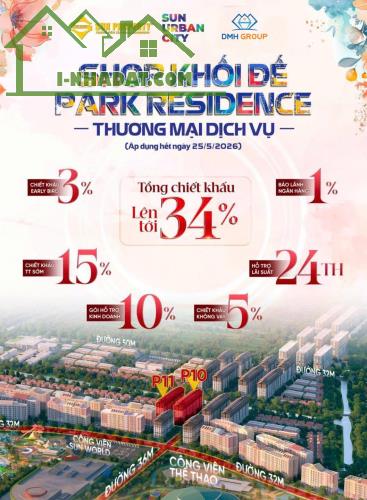 CHÍNH THỨC NHẬN BOOKING SHOP CHÂN ĐẾ P10, P11 SUN URBAN CITY - CHỈ TỪ 2 TỶ - 5