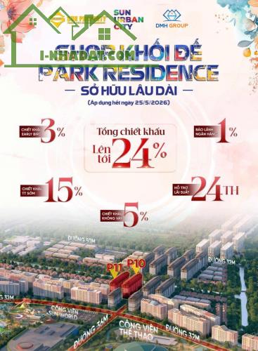 CHÍNH THỨC NHẬN BOOKING SHOP CHÂN ĐẾ P10, P11 SUN URBAN CITY - CHỈ TỪ 2 TỶ - 4