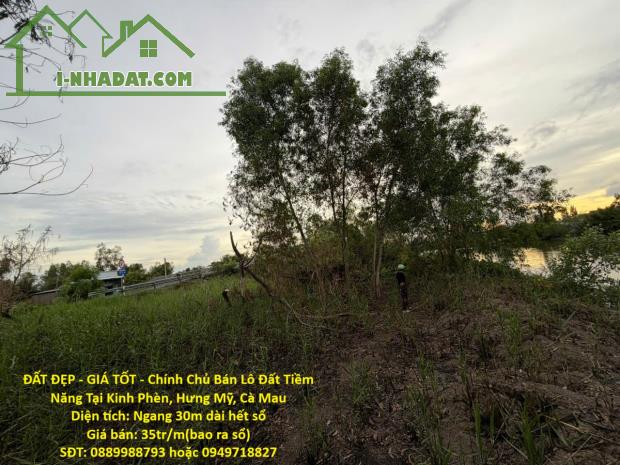 ĐẤT ĐẸP - GIÁ TỐT - Chính Chủ Bán Lô Đất Tiềm Năng Tại Kinh Phèn, Hưng Mỹ, Cà Mau - 3