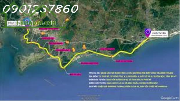 Đất 1.3ha Bình Châu, 45 tỷ, đón sóng đường ven biển và sân bay Long Thành - 1