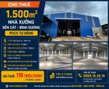 Cho Thuê 1.500m2 Nhà Xưởng Bến Cát Bình Dương PCCC Tự Động