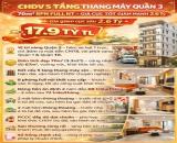 CHDV 5 TẦNG THANG MÁY QUẬN 3 - 70m2 8PN FULL NT - GIÁ CỰC TỐT GIẢM MẠNH 2.6 TỶ