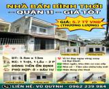 [5.7 TỶ] NHÀ BÌNH THỚI Q.11 (3.5x13M) - SẴN DÒNG TIỀN