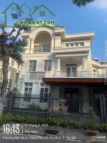 Bán nhanh căn đôi cực hiếm biệt thự đơn lập Mỹ Văn, Phú Mỹ Hưng, Q7, dt 496m2, giá tốt - 1