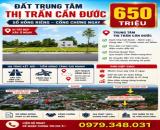 🔥 650 TRIỆU SỞ HỮU ĐẤT TRUNG TÂM THỊ TRẤN CẦN ĐƯỚC  📍 Trung tâm thị trấn Cần Đước + SHR