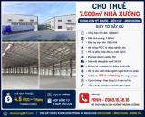 Cho Thuê 7.500m2 Nhà Xưởng Trong KCN Mỹ Phước Bến Cát Bình Dương Giấy Tờ Đầy Đủ