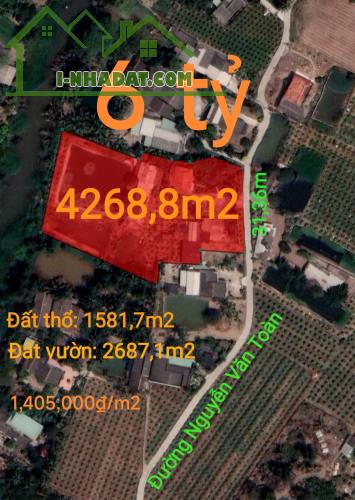Bán hạ giá lô đất thổ vườn có nhà giá 6 tỷ