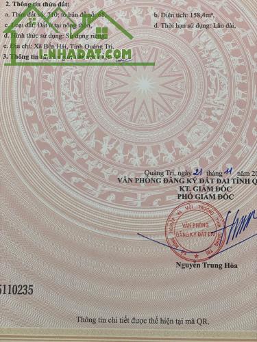 ► CHÍNH CHỦ BÁN ĐẤT BIỂN TRUNG GIANG – QUẢNG TRỊ