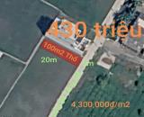 Bán lô đất thổ đường bê tông 4m giá 430 triệu