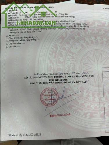 ĐẤT THỊ TRẤN PHƯỚC HẢI - H.LONG ĐẤT.BRVT chỉ 1tỷ650