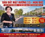 Bán đất dịch vụ mặt đường 3.5 Hoài Đức diện tích 86 m2 mặt tiền 7.2 m giá 32 tỷ, vỉa hè to