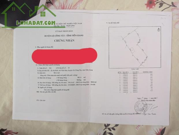 CHÍNH CHỦ CẦN BÁN ĐẤT VỊ TRÍ ĐẸP CẠNH TRƯỜNG TIỂU HỌC NGUYỄN THỊ TỐT – GÒ CÔNG TÂY, TIỀN - 4