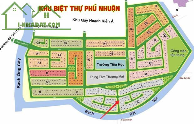 Đất 2 MT Khu biệt thự Phú Nhuận – Dt 278m² (15.4 x 20.8m) – GẦN THE GLOBAL CITY - 1