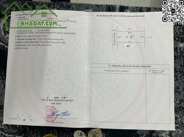 Bán đất KCN Phú Nghĩa Chương Mỹ 91m2 giá nhỉnh 3 tỷ