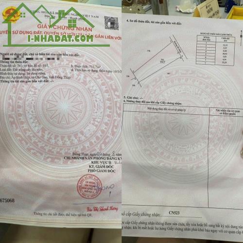 NHƯỢNG LẠI ĐẤT VƯỜN ĐẸP TẠI CHỢ GẠO, ĐỒNG THÁP – GIÁ CHỈ 620TR - 4