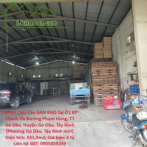 CHÍNH CHỦ Cần BÁN KHO Tại Ô1 KP Thanh Hà Đường Phạm Hùng, TT Gò Dầu, Huyện Gò Dầu, Tây