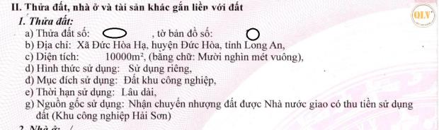 BÁN NHÀ XƯỞNG TRONG KCN HẢI SƠN – ĐỨC HÒA, LONG AN – 10.000m² - 4