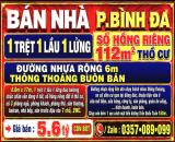 BÁN NHÀ BÌNH ĐA, 1TRỆT 1LẦU 1LỬNG, SỔ HỒNG THỔ CƯ, ĐƯỜNG NHỰA 6m THÔNG THOÁNG BUÔN BÁN