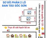 BÁN ĐẤT - 100M ĐAN TẢO SÓC SƠN HÀ NỘI FULL THỔ CƯ -GIÁ 3TY
