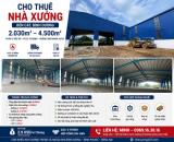 Cho Thuê 2.030m2 – 4.500m2 Nhà Xưởng Bến Cát Bình Dương Giấy Tờ Đầy Đủ