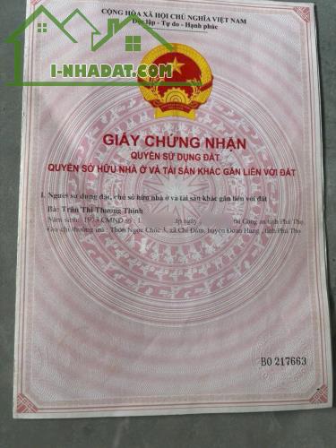CHÍNH CHỦ CẦN BÁN ĐẤT – TÂY CỐC, ĐOAN HÙNG, PHÚ THỌ - 1