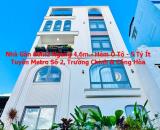 NHÀ GẦN 60M² – NGANG 4,6M – HẺM Ô TÔ – 5 TỶ ÍT – TIỆN XÂY MỚI