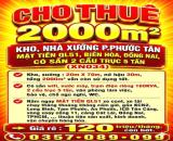 CHO THUÊ 2000m2 KHO, NHÀ XƯỞNG P.PHƯỚC TÂN, MẶT TIỀN QL51, BIÊN HÒA, ĐỒNG NAI CÓ SẴN 2 CẨU