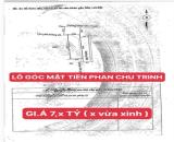BÁN ĐẤT  MẶT TIỀN,PHAN CHU TRINH ,THÀNH PHỐ HUẾ