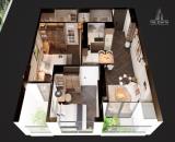 Căn hộ 2PN 66 m² là một lựa chọn đáng tham khảo.
